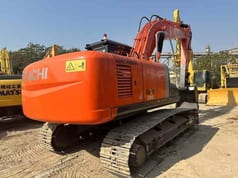 2020 Hitachi Zaxis 200 crawler excavator, rear three-quarter view
