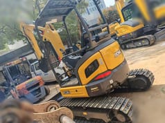 2022 XCMG XE26U mini excavator, rear three-quarter view
