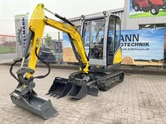 2023 Wacker Neuson ET18 EDITION C mini excavator, front three-quarter view 2023 Wacker Neuson ET18 EDITION C mini excavator, front three-quarter view