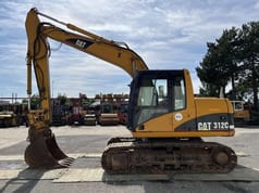 2007 Caterpillar 312C crawler excavator, side view