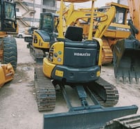 Komatsu PC30MR mini excavator rear view Komatsu PC30MR mini excavator rear view