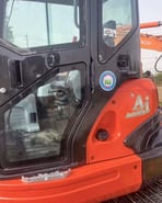 2025 Kubota 161 crawler excavator cab detail