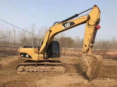 2023 Caterpillar 315D crawler excavator, side profile view