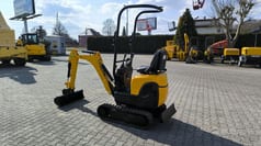 2018 Kubota K008-3 mini excavator, rear three-quarter view