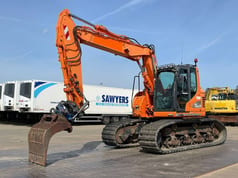 2015 Doosan DX140LCR crawler excavator, side view