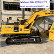 2024 Komatsu PC200-8 paletli ekskavatör yan görünüm