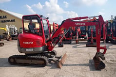2013 Volvo ECR38 mini excavator, side view