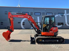 2013 Kubota KX155-3 mini excavator side view
