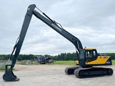 2025 Hyundai R245LR crawler excavator, side profile view