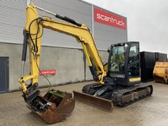 2017 Yanmar VIO80-1A mini excavator side view 2017 Yanmar VIO80-1A mini excavator side view