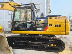 Caterpillar 320D2L crawler excavator side view Caterpillar 320D2L crawler excavator side view