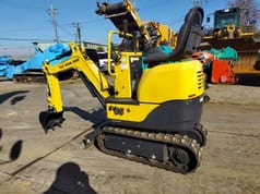 2022 Yanmar SV05-D mini excavator, rear three-quarter view
