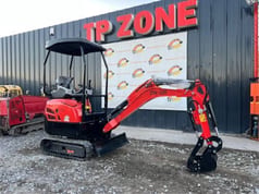 Newrick ZW-320 mini excavator, side view