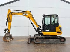 2019 JCB 86C-1 mini excavator, side view 2019 JCB 86C-1 mini excavator, side view