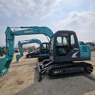 2022 Kobelco SK75-8 mini excavator side view