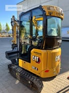 2022 Caterpillar 301.8 mini excavator, rear three-quarter view