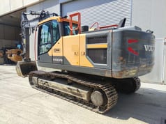 2016 Volvo EC220ENL crawler excavator, rear three-quarter view