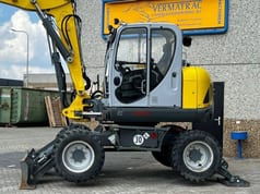 2019 Wacker Neuson EW100 wheel excavator side view
