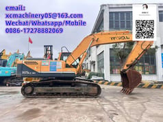 2020 Hyundai 305LC-9T crawler excavator, side view