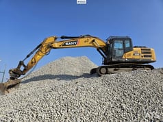 2022 Sany SY215C LC crawler excavator, side view