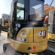 Caterpillar 303.5E Mini Excavator rear view Caterpillar 303.5E Mini Excavator rear view