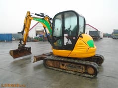2015 JCB 8055 RTS mini excavator, side view