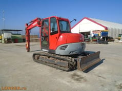 2013 Kubota KX080-3 crawler excavator, front three-quarter view