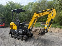 2018 New Holland E18C mini excavator, side view