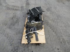 2025 Future mini excavator attachment auger and rake, high angle view