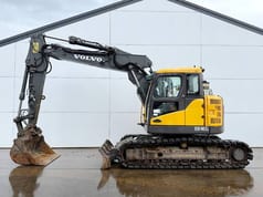 2011 Volvo ECR145CL crawler excavator side view 2011 Volvo ECR145CL crawler excavator side view