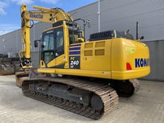 2023 Komatsu PC240LC-11 crawler excavator, rear three-quarter view