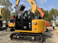 2022 Caterpillar 307E mini excavator, side view 2022 Caterpillar 307E mini excavator, side view
