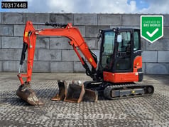 2022 Kubota U36-4 mini excavator side view