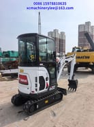2023 Bobcat E20 mini excavator, three-quarter view