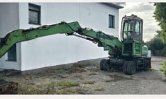 2008 Sennebogen 723 material handler, side profile view 2008 Sennebogen 723 material handler, side profile view