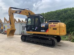 2023 Caterpillar 320D2L crawler excavator, side profile view 2023 Caterpillar 320D2L crawler excavator, side profile view