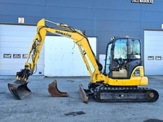 2020 Komatsu PC58MR-5E0 crawler excavator, side view