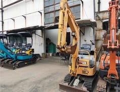2023 Yanmar VIO 17 mini excavator, front three-quarter view