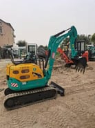 2024 Kubota U17 mini excavator, rear three-quarter view
