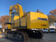 2005 Komatsu PC1250-7 crawler excavator, rear three-quarter view
