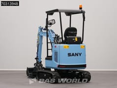 2024 Sany SY19E mini excavator, rear three-quarter view