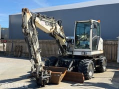 2009 Terex TW85 wheeled excavator, side view 2009 Terex TW85 wheeled excavator, side view