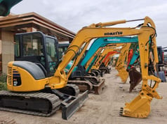 2018 Komatsu PC40 MR mini excavator, side view