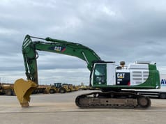 2012 Caterpillar 349EL crawler excavator, side view