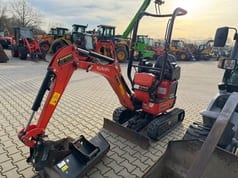 2023 Kubota U10-5 mini excavator, front three-quarter view