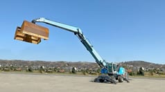 2011 Terex Fuchs MHL360 material handler, side view