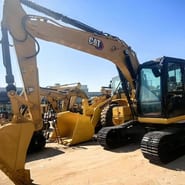 2022 Caterpillar 312D2 crawler excavator side view
