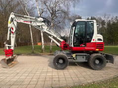 2020 Takeuchi TB295W wheel excavator, side view