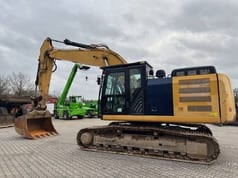 2017 Caterpillar 326FLN crawler excavator, side view