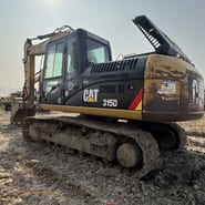 2021 Caterpillar 315D crawler excavator, rear three-quarter view